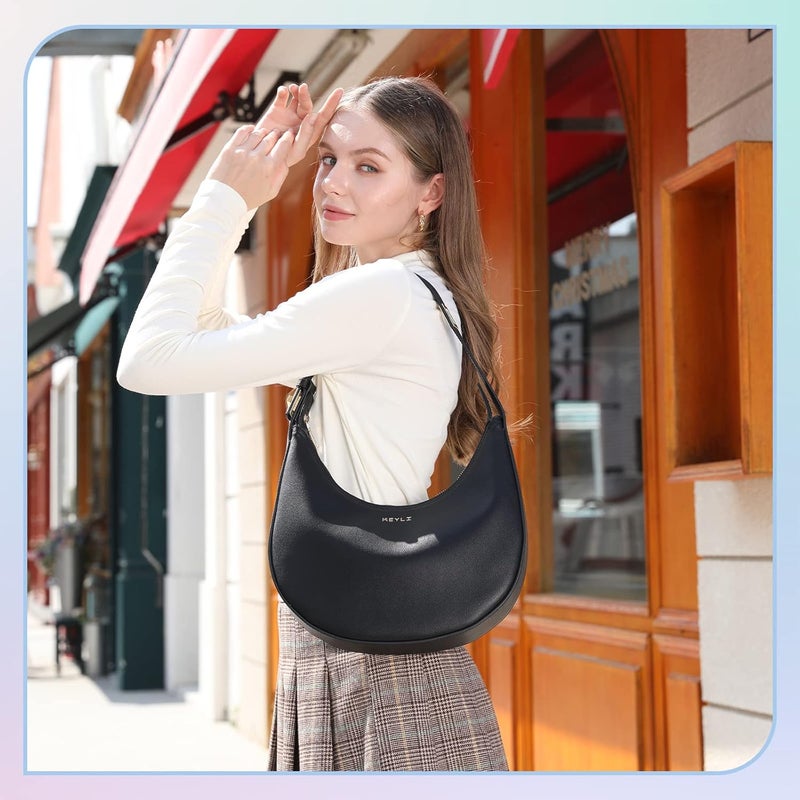 Keyli Shoulder Bag for Women Stylish Casual Clutch Purses for Women 3 Ways Adjust Strap Hobo Handbags with Zip Closure - Image 2